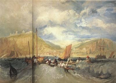 Joseph Mallord William Turner Hastings:Deep-sea fishing (mk31) oil painting picture